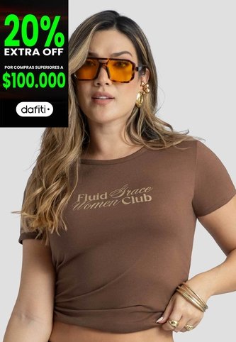 Camiseta Mujer Chocolate Mp 115022 MP