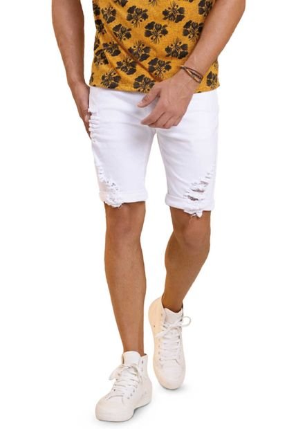 Bermuda Hombre Blanco Mp 100003