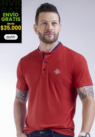 Camiseta Polo Hombre Rojo Mp 5031 MP