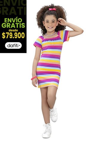 Vestido Infantil Niña Multicolor Mp 90750 MP