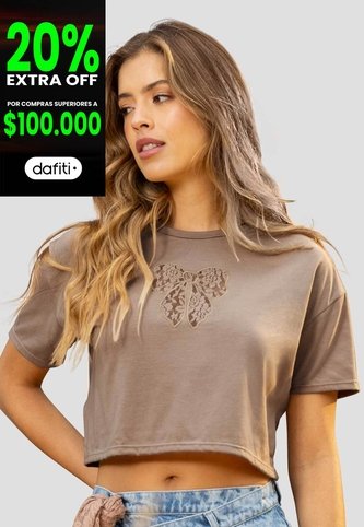 Camiseta Mujer Café Pardo Mp 115208 MP