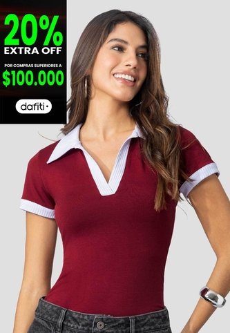 Polo Mujer Merlot Mp 111394 MP