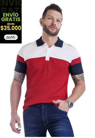 Polo Hombre Rojo Mp 9970 MP