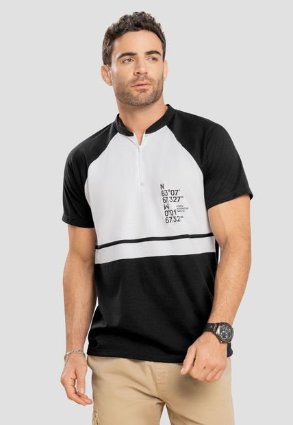 Camiseta Hombre Negro Mp 104102