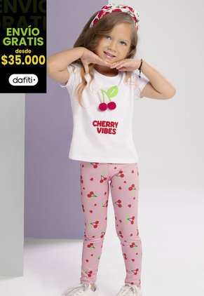 Conjunto Infantil Femenino Multicolor Mp 102587