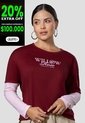 Camibuzo Mujer Merlot Mp 115003 de MP