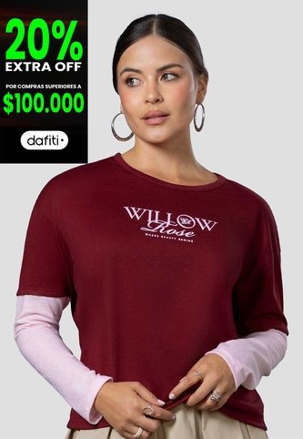Camibuzo Mujer Merlot Mp 115003 MP