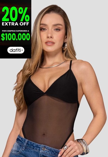Body Mujer Negro Mp 114986