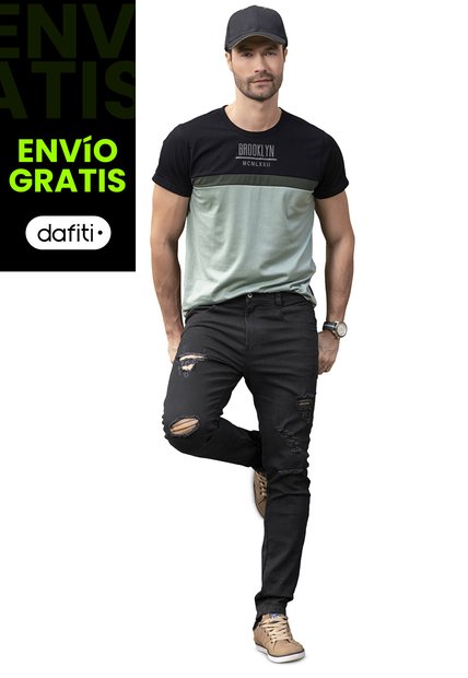 Camiseta Hombre Multicolor Mp 34807