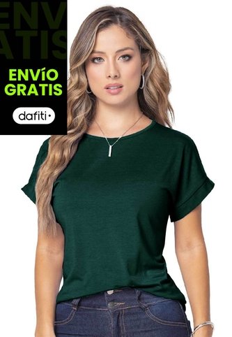 Camiseta Mujer Verde Botella Mp 9676 MP