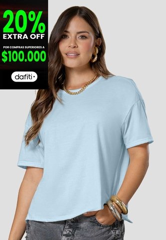 Camiseta Mujer Azul Baby Mp 114702 MP