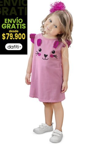 Vestido Infantil Rosado Mp 34431 MP