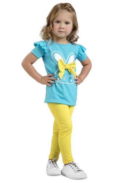 Conjunto Infantil Azul Turquesa Mp 72071