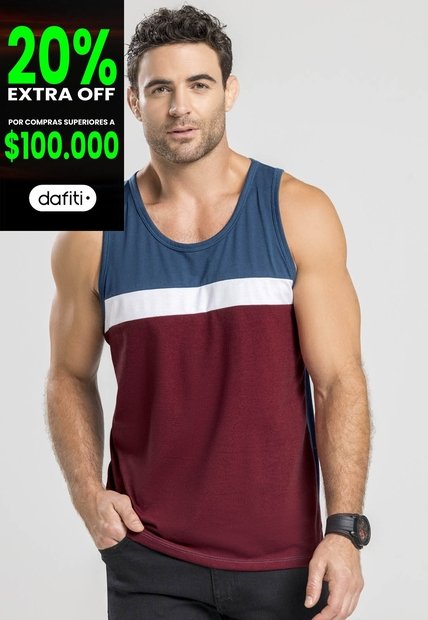 Camisilla Hombre Merlot Mp 96536