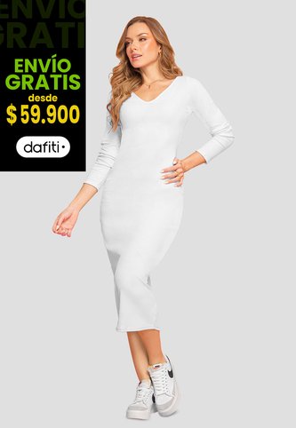 Vestido Mujer Blanco Mp 106977 MP