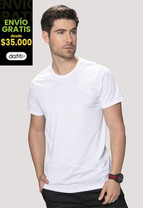 Camiseta Hombre Blanco Mp 88199