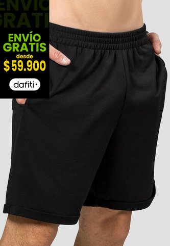 Bermuda Hombre Negro Mp 100496 MP