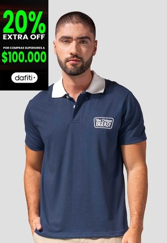Polo Hombre Azul Profundo Mp 114979 MP