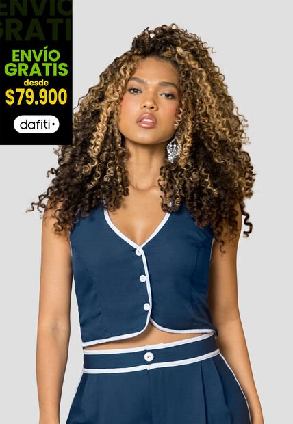 Blusa Mujer Azul Profundo Mp 113932