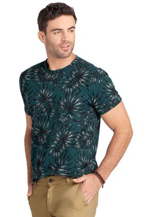 Camiseta Hombre Verde Mp 96040
