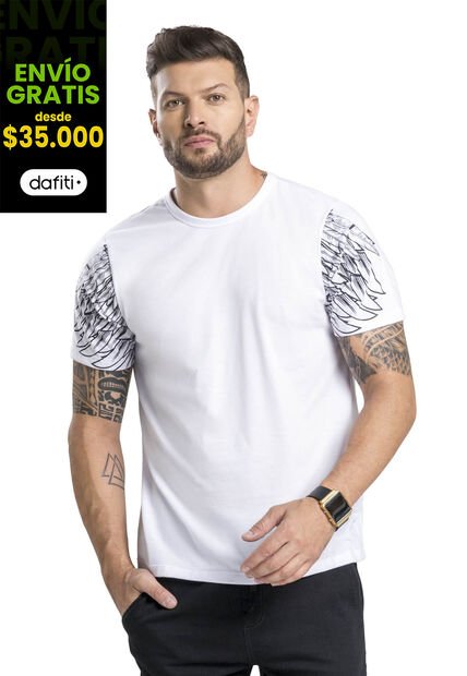 Camiseta Masculino Blanco Mp 1350