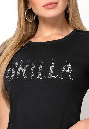 Camiseta Mujer Negro Mp 111095