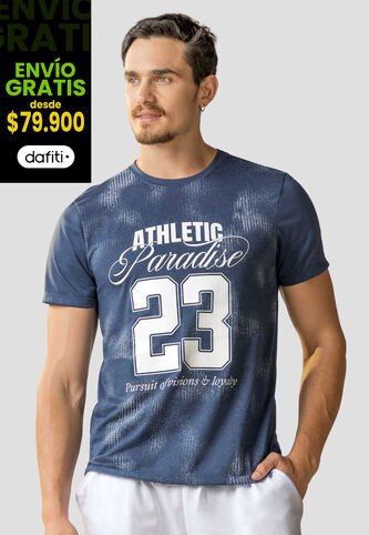 Camiseta Hombre Azul Profundo Mp 113605 MP