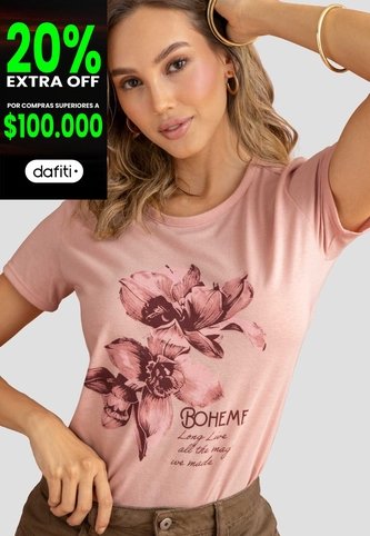 Camiseta Mujer Rosa Polvo Mp 114654 MP