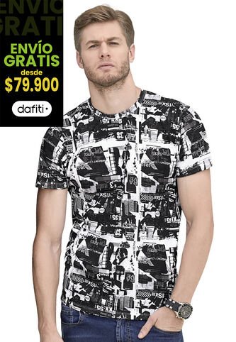 Camiseta Hombre Estampado Mp 87253 MP