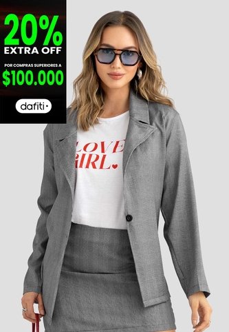 Blazer Mujer Estampado Mp 114656 MP
