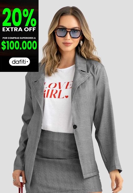 Blazer Mujer Estampado Mp 114656
