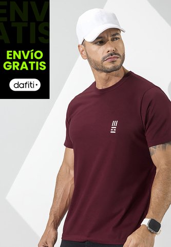 Camiseta Hombre Vinotinto Mp 7766 MP