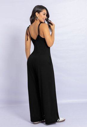 Enterizo Largo Mujer Negro Mp 7230