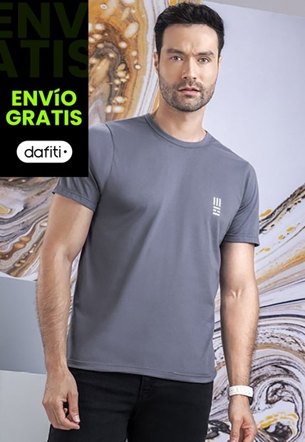 Camiseta Hombre Negro Cross Mp 7766