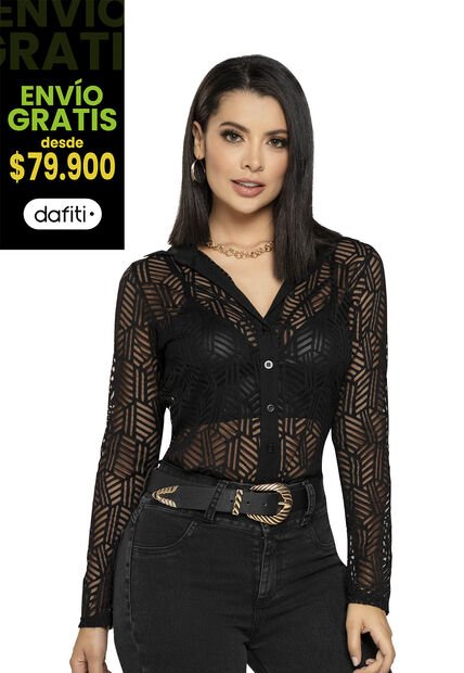 Camisa Mujer Negro Mp 4500