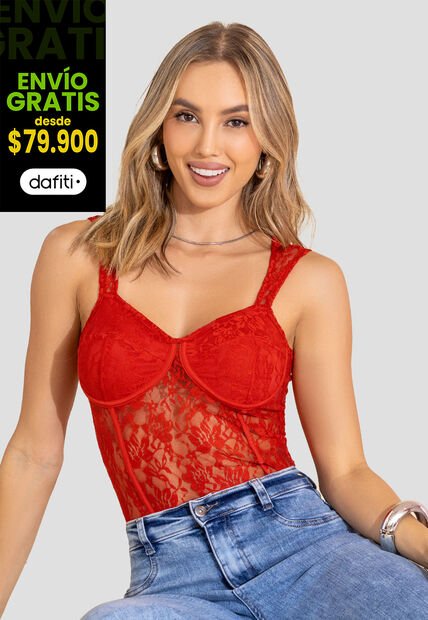 Blusa Mujer Rojo Mp 113703