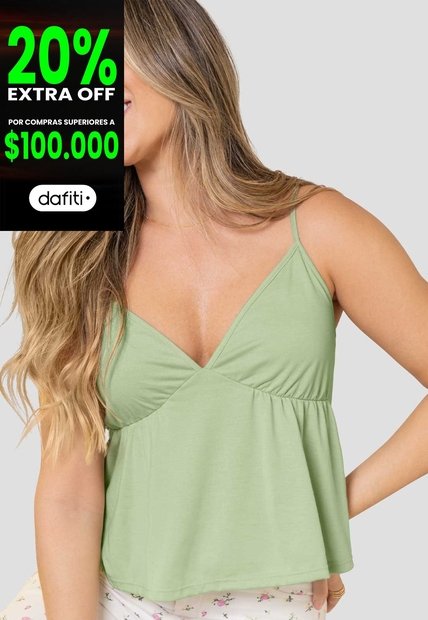 Blusa Mujer Verde Matcha Mp 114663