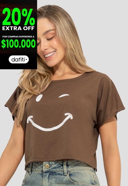 Camiseta Mujer Chocolate Mp 3496