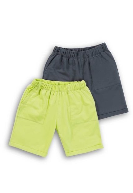 Bermuda Paq X2 Infantil Multicolor Mp 2176