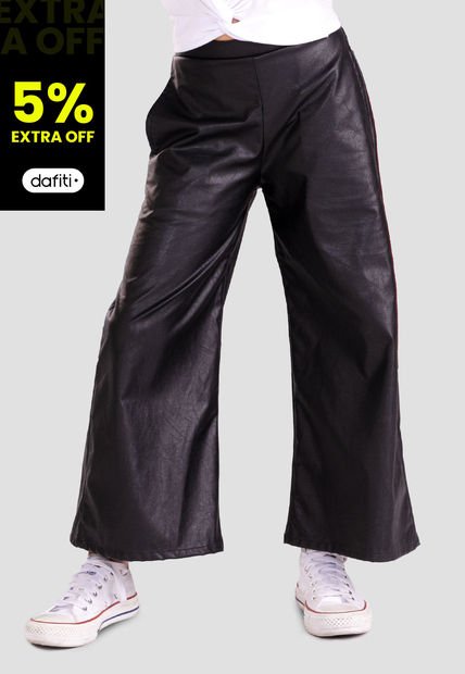 Pantalón Infantil Femenino Negro Mp 101119