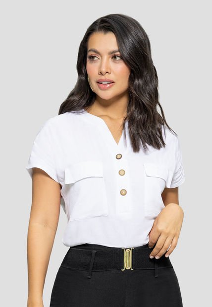 Blusa Mujer Blanco Mp 110853