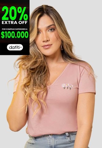 Camiseta Mujer Rosa Polvo Mp 114661 MP