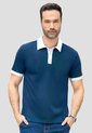 Polo Hombre Azul Profundo Mp 110746 de MP