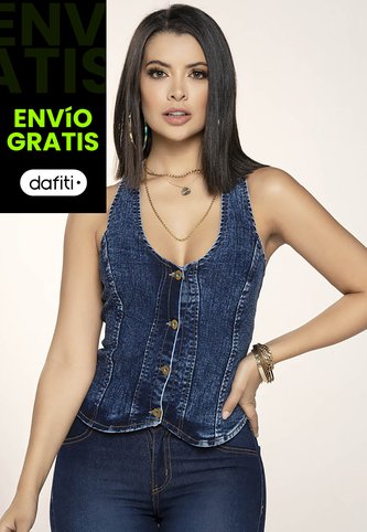 Chaleco Mujer Azul Medio Mp 4454 MP