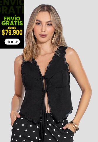 Blusa Mujer Negro Mp 113566 MP