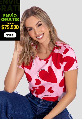 Camiseta Mujer Estampado Mp 113428 MP