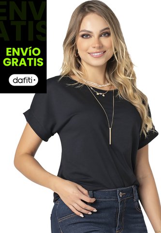 Camiseta Mujer Negro Mp 9676 MP