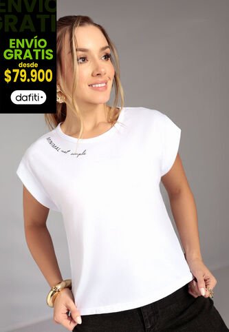 Camiseta Mujer Blanco Mp 113325 MP