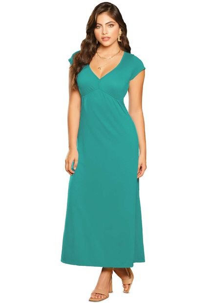 Vestido Largo Mujer Verde Jade Mp 79860