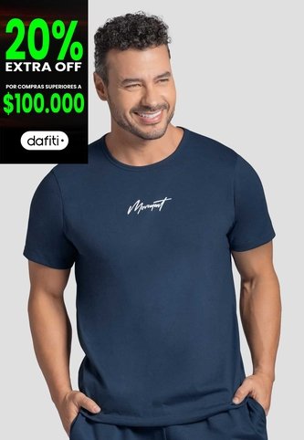 Camiseta Hombre Azul Profundo Mp 100495 MP
